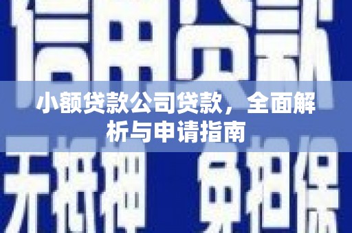 袁州小额贷款公司贷款，全面解析与申请指南